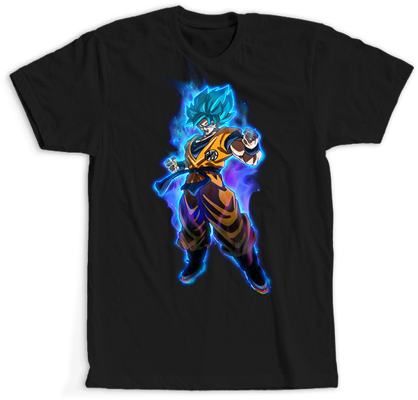 Dbz Goku Super Saiyan God Blue Black T Shirt