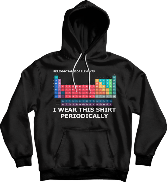 Periodic Table Element Chemistry Gift Unisex Hooded Sweatshirt - Bunnyx