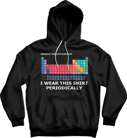 Periodic Table Element Chemistry Gift Unisex Hooded Sweatshirt - Bunnyx